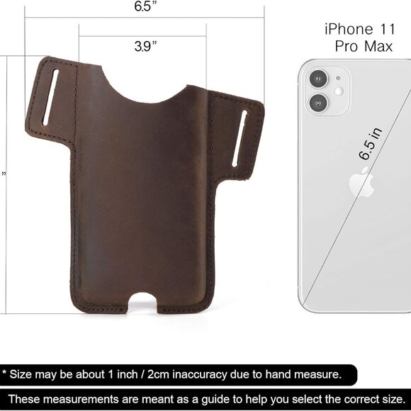 Mens Holster Waist Cellphone Loop Belt Bag Phone Pouch Wallet(1 Pack(Any Color)) - Picture 6 of 7